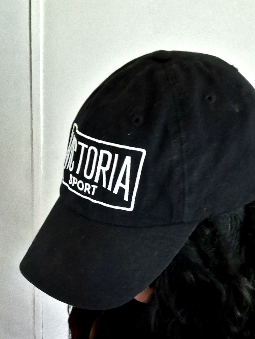 Victoria's Secret Black Logo Baseball Cap